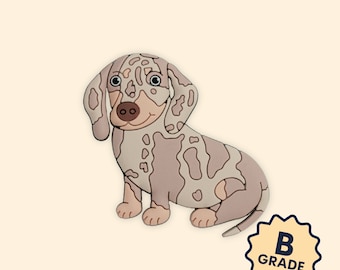 Dackel Schuhanhänger | Isabella Dapple Dackel Schuhnadel | Isabella Flieder | Schuh-Pins | Dackel Geschenke | Wurst Hund Geschenke | Schuhclips