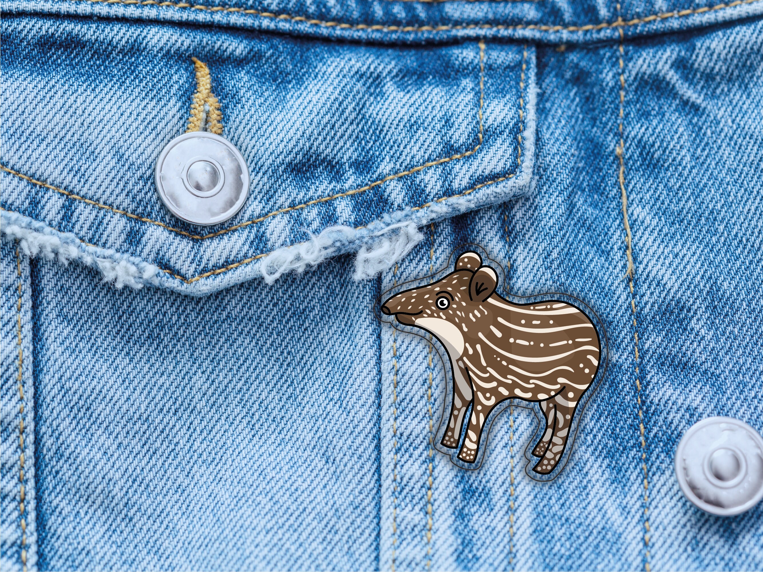 Tapir Pin Tapir Pin | Baby Tapir | Fun Push Pins | Cute Pins | Acrylic Pin ...