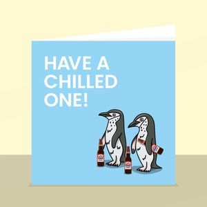 | de cartes d’anniversaire penguins Carte d’anniversaire pour papa | Drôle de carte d’anniversaire | | de la carte du 18e anniversaire | de carte d’anniversaire Brother | Budweiser Carte de bière