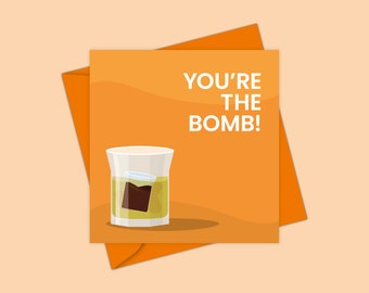 Jagerbomb Card | 18th Birthday Card Daughter | Funny Birthday Card Boyfriend | Long Distance Boyfriend Gift | 21st Birthday Card Daughter