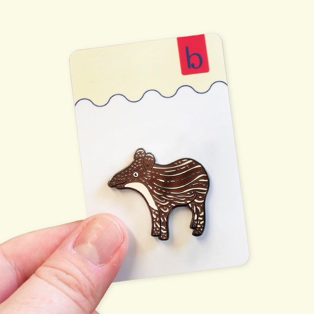 Tapir Pin Tapir Pin | Baby Tapir Enamel Pin | Fun Push Pins | Gift Ideas for ...