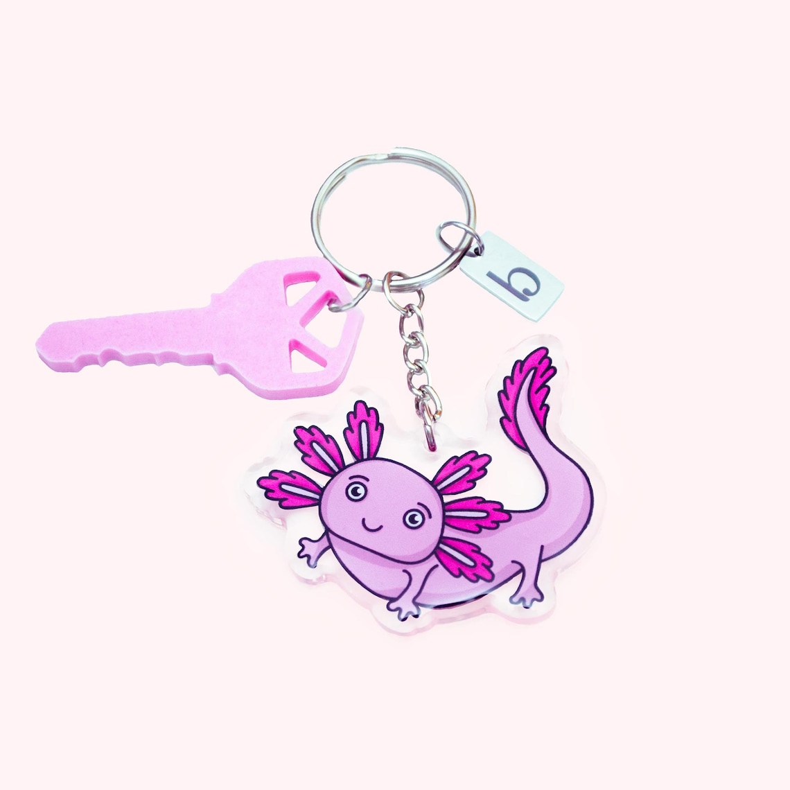 Axolotl Keyring | Pink Axolotl Gifts | Gifts for Axolotl Owners ...