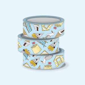 Strand Washi Tape | Zomer Washi Tape | Seaside Washi Tape Pack | Bullet Journal Accessoires | Notebook & Journal Sticker Tape | Scrapbooking