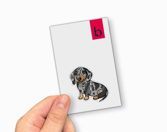 Dachshund Pin | Silver Dapple Dachshund Pin | Fun Push Pins | Cute Pins | Dachshund Gifts | Jacket Pins | DogPin | Sausage Dog Gifts