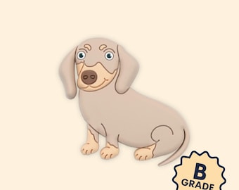 Dachshund Shoe Charm | Isabella And Tan Dachshund Shoe Pin | Isabella Lilac | Shoe Pins | Dachshund Gifts | Sausage Dog Gifts | Shoe Clip
