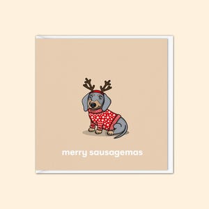 de Noël de teckel de Zazzle.be Liste d'envies Vous avez des idées ? Carte de Noël bleue et beige pour chien | Carte de Noël de chiens | Carte drôle | Du chien | Propriétaires d'animaux de compagnie