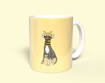 Italian Greyhound Mug | Iggy Mug | For Friend, Mum, Sister, Auntie Brother | Iggy Gifts | Bee Gifts | Whippet Gifts | Iggy Dressed Up | Blue