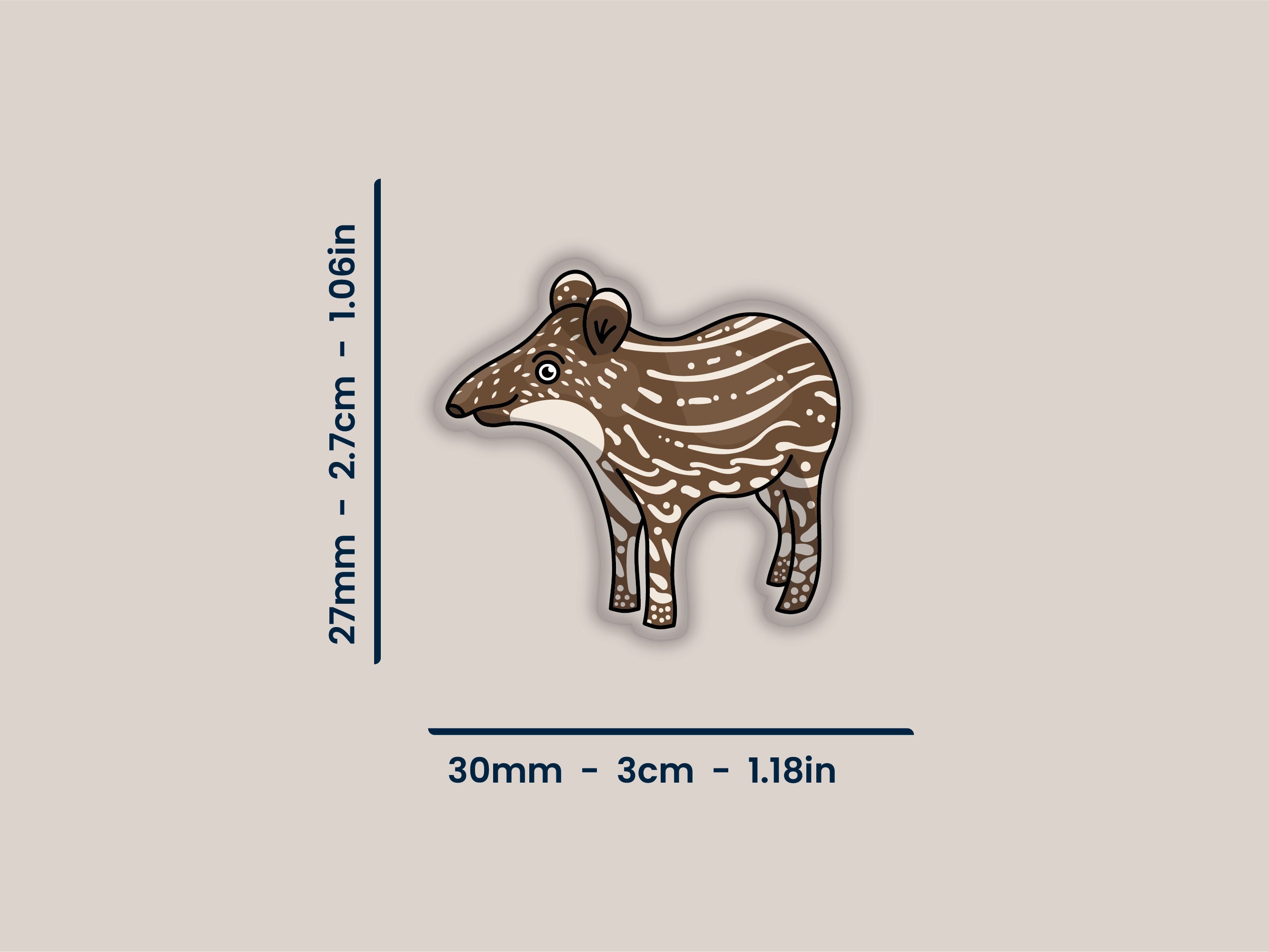 Tapir Pin Tapir Pin | Baby Tapir | Fun Push Pins | Cute Pins | Acrylic Pin ...