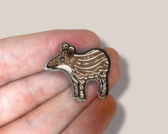 Tapir Pin | Baby Tapir | Fun Push Pins | Cute Pins | Acrylic Pin | Backpack Pin | Jacket Pins | Enamel Pins | Mothers Day Gift | Animal Pins