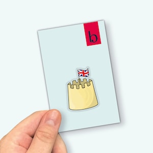 Sandcastle Pin | United Kingdom Pin Badge | Fun Push Pins | Cute Pins | Backpack Pin | Jacket Pin | Enamel Pin | Seaside Gifts | UK Pin