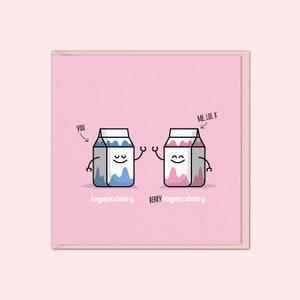 cartão dos namorados do leite | Batido de Morango | cartão dos namorados do divertimento | Para marido, esposa, namorado, namorada, melhor amigo, Galentines