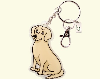 Labrador Keyring | Yellow Lab Keychain | Gifts for Lab Owners | Cream Lab | White Lab | Dog Keychains | New Home Keys | First Car Keys