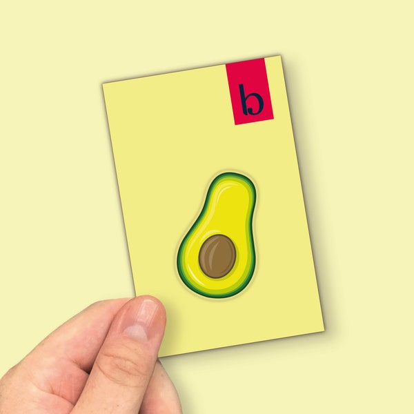 Avocado Pin | Avo Pin Badge | Fun Push Pins | Cute Pins | Acrylic Pin | Backpack Pin | Jacket Pins | Enamel Pins | Avocado Gifts | Unique