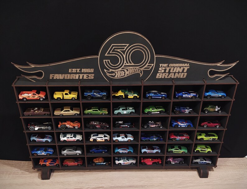 Hot Wheels Shelf Display for Collector Cars Diecast 164 Etsy