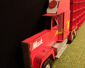 Truck shelf for toy cartoon Cars, Mack truck display for diecast models , Cars fans Christmas gift