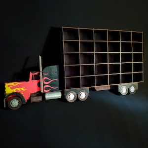 Monster Truck Shelf, Organizer for Monster Truck scale models, Hot Wheels Display