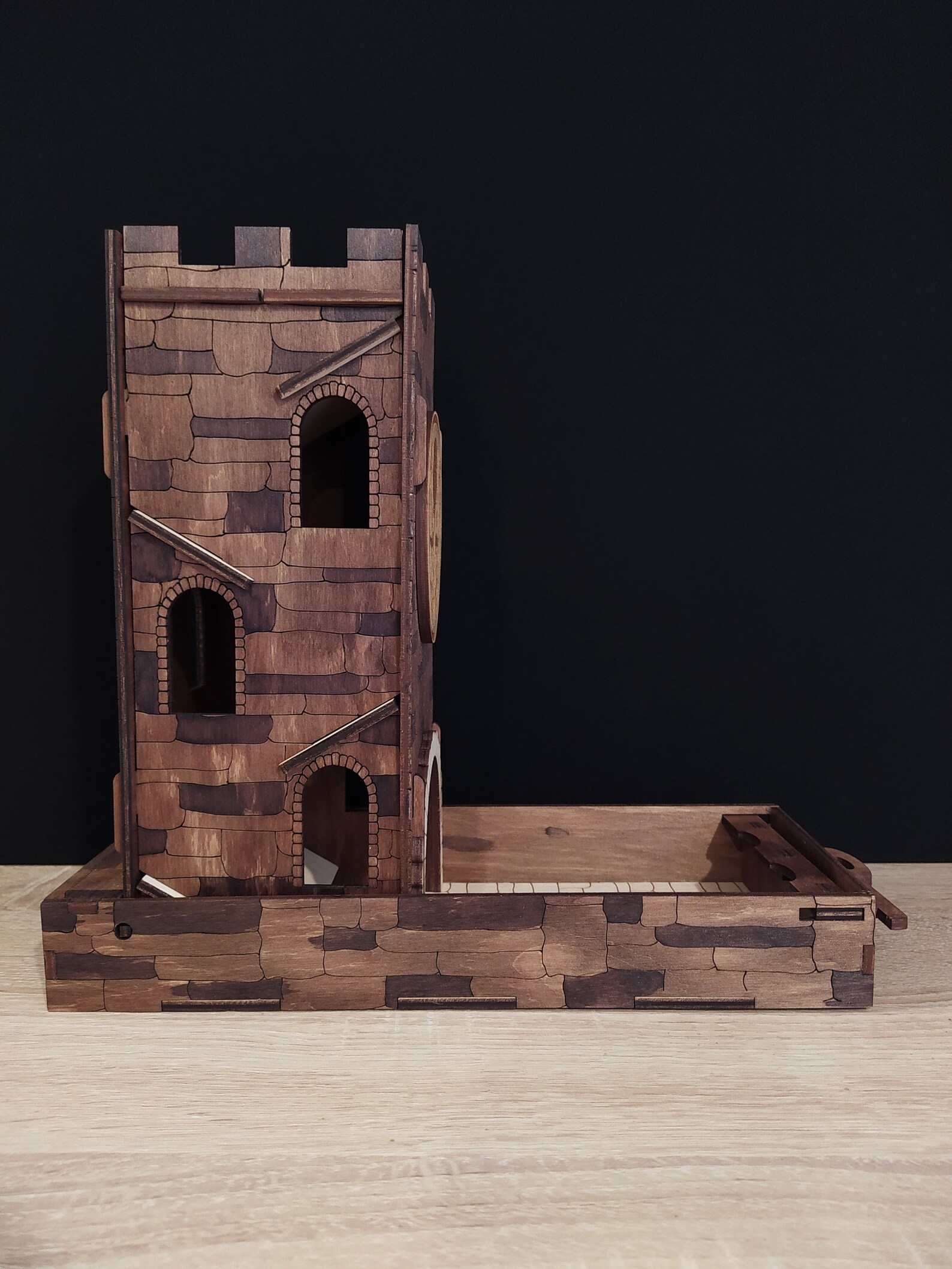 Dice tower Dungeons&Dragons Dice tray Dice roller DnD Etsy