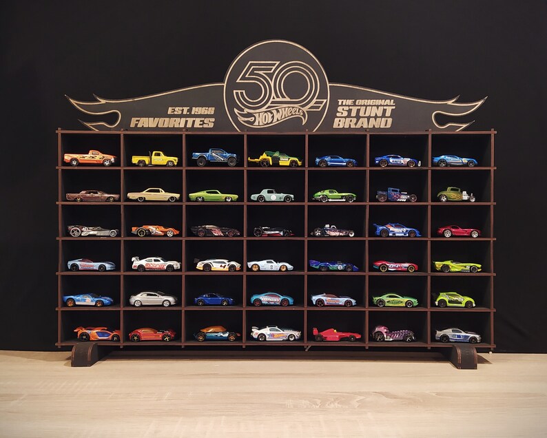 Hot Wheels Shelf Display for Collector Cars Diecast 164 Etsy