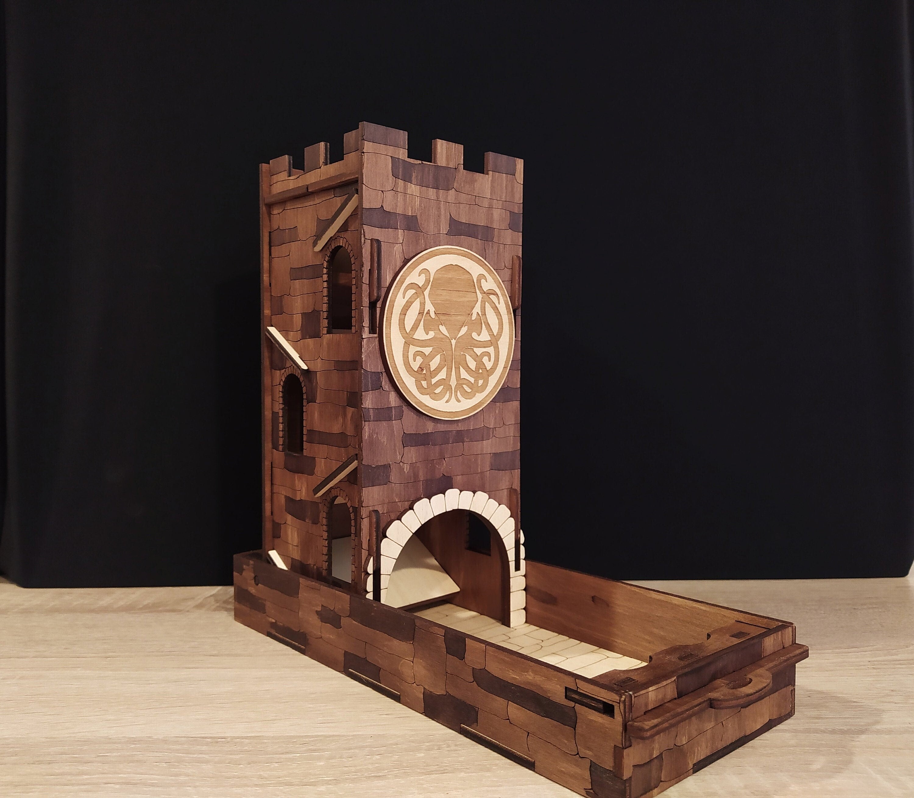 Dice Tower Dungeons&dragons Dice Tray Dice Roller Dnd Etsy