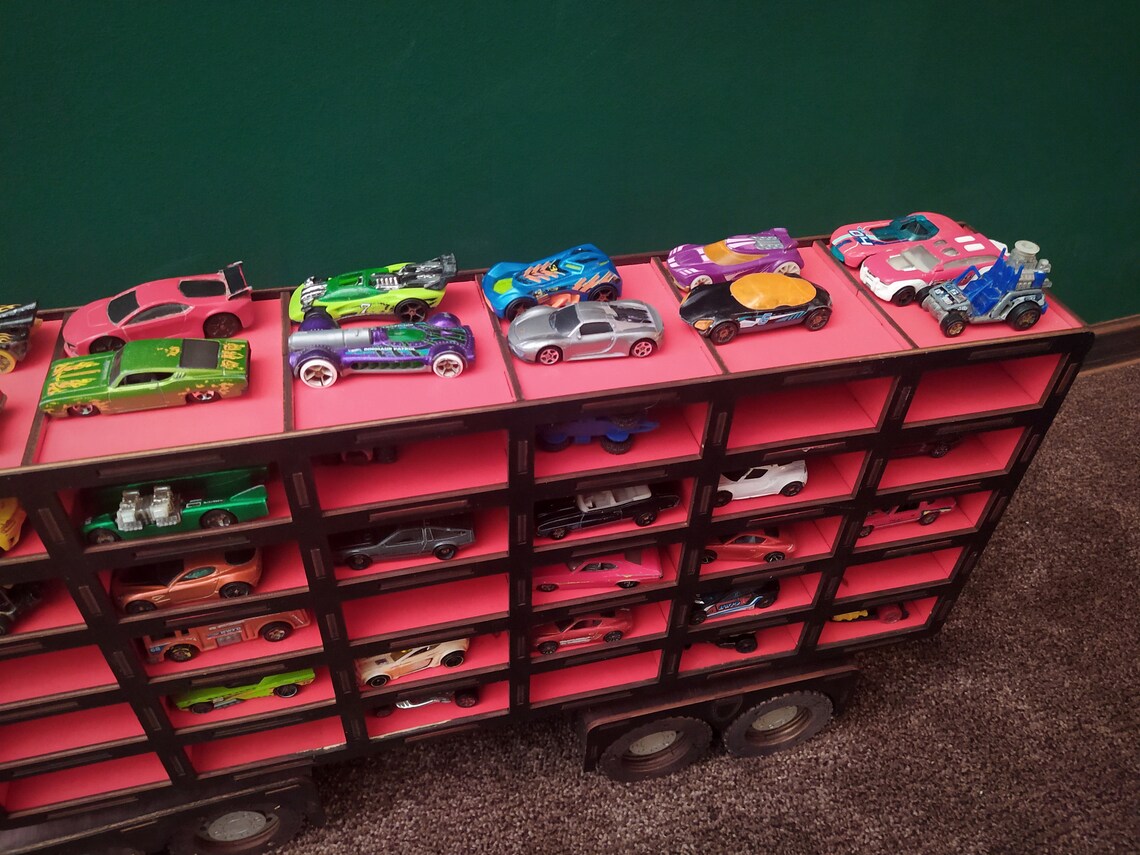 Hot Wheels Shelf Movable Matchbox Display Toy Car Storage Etsy