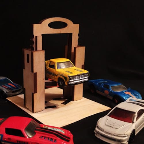 Présentoir Pour Voitures Miniature 1/64 – Garage De Collection – Style A – 30x20x10 Cm