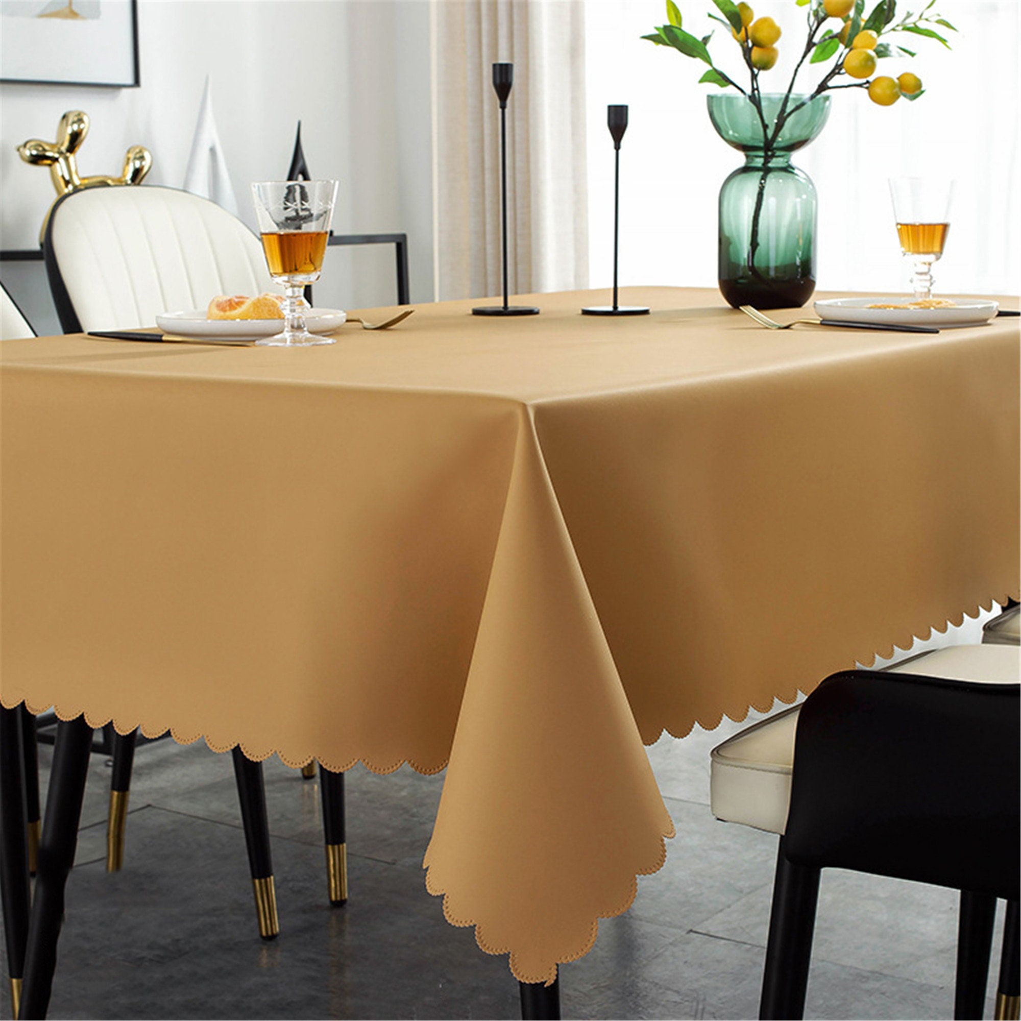 PVC Tablecloths Rectangular Table Waterproof Oilcloth Table Etsy