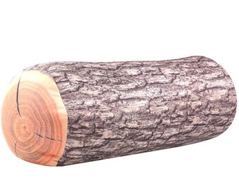 tree stump floor pillow