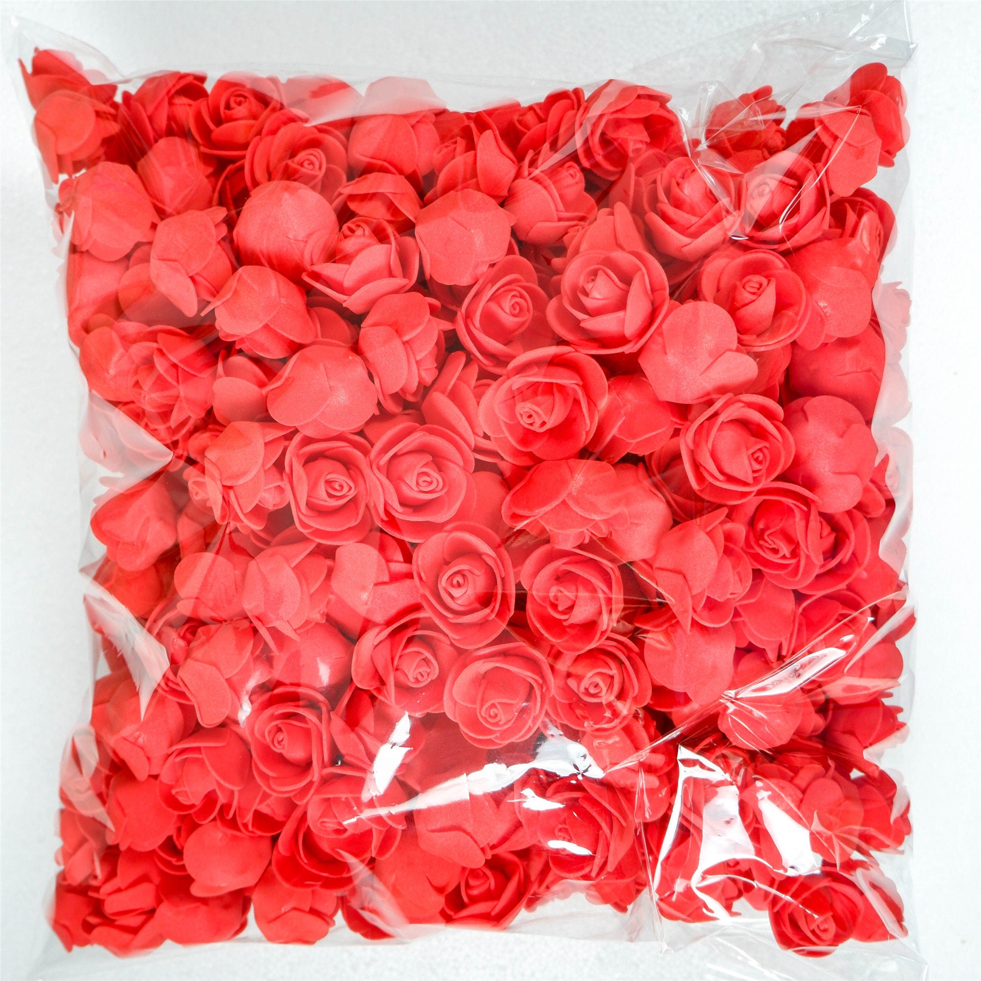 500PCS Foam Roses 3cm Artificial Foam Flower Heads DIY Rose Etsy