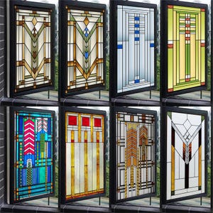 Frosted Stained Glass Window Film – Customized Privacy Static Cling Sticker for Office, Home, and Bathroom Doors