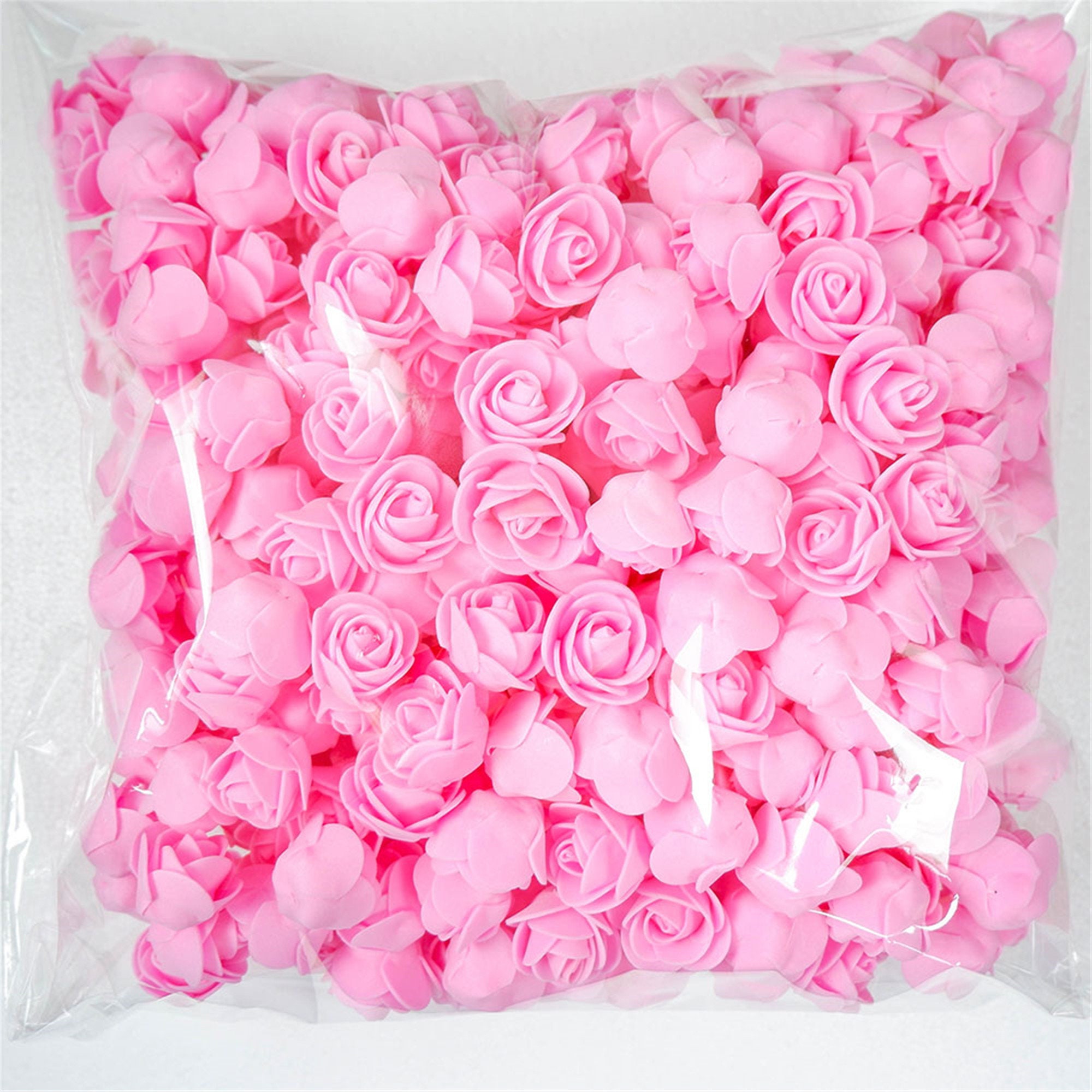 500PCS Foam Roses 3cm Artificial Foam Flower Heads DIY Rose Etsy