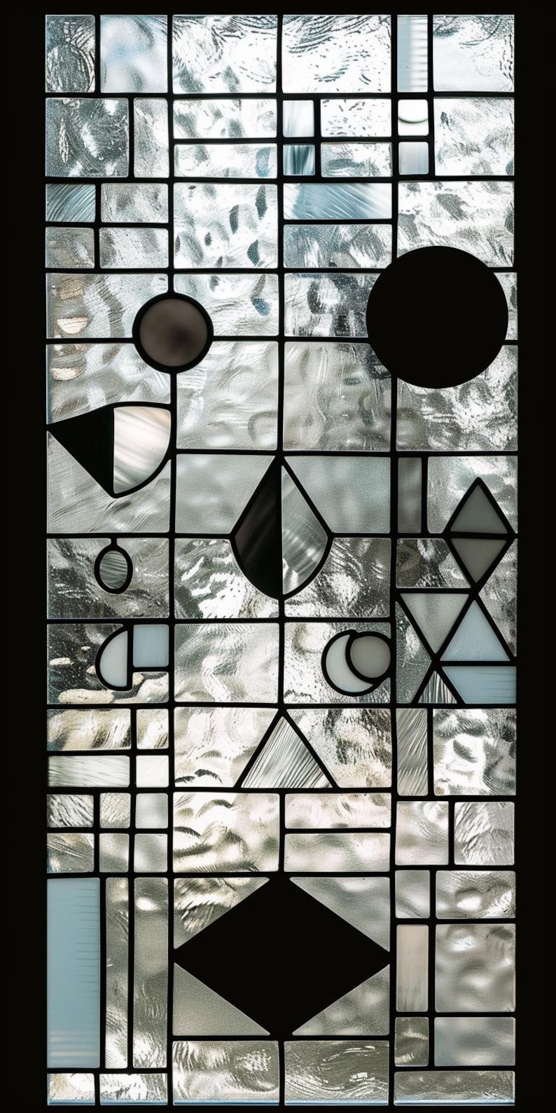 Custom Geometric Textured Glass Window Film – Modern Water Ripple ...