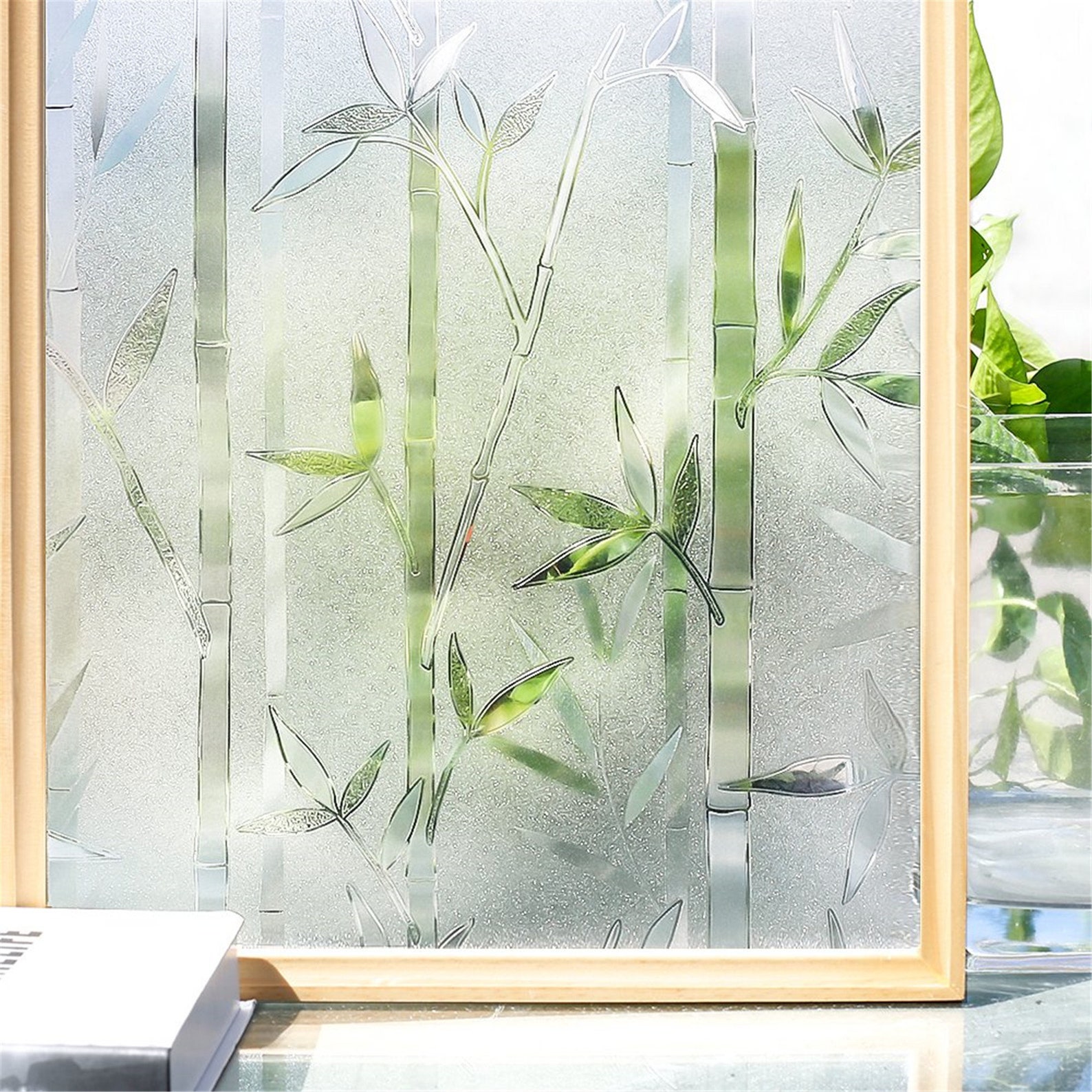 3D Privacy Window Film Static Window Cling Glass Film Bamboo Etsy