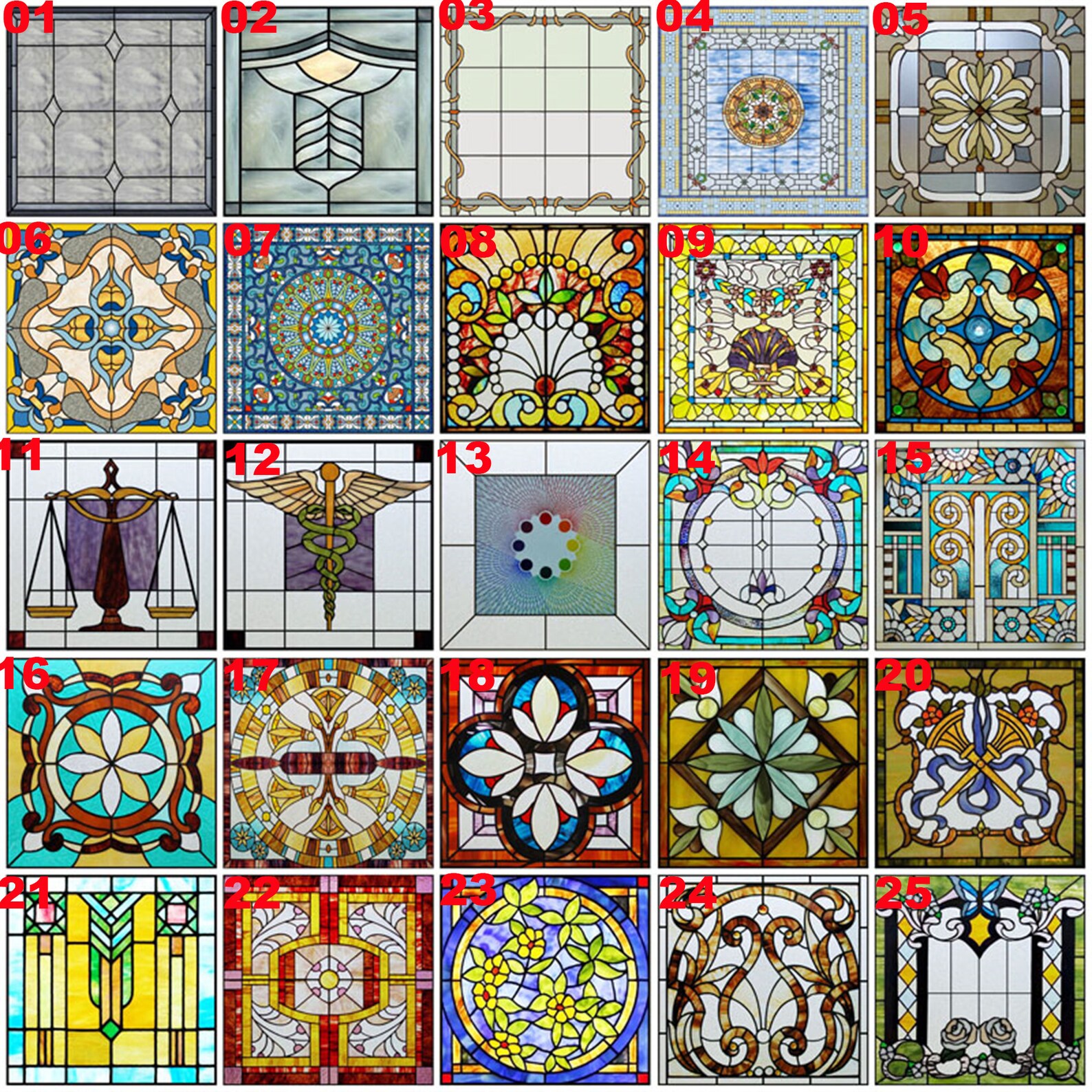 Window Film Frosted Stained Glass Films,customized Church Design Static ...