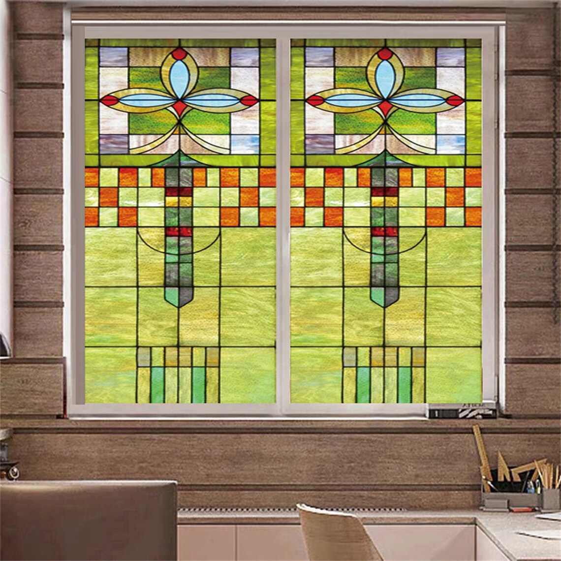 Custom Glass Window Film Electrostatic Frosted Stained PVC Etsy
