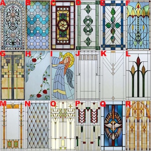 Window Film Frosted Stained Glass Films Church Static Cling Privacy Films Door Sticker Kitchen Office Home Decor Customized