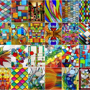 Custom Frosted Window Film - Rainbow Effect Stained Glass Static Cling for Privacy and Decor