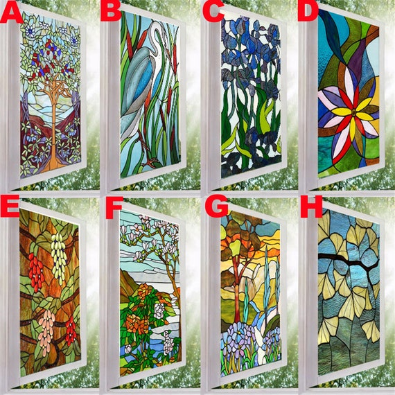 Customized Size Vintage Stained Art Glass Film Window Films - Etsy