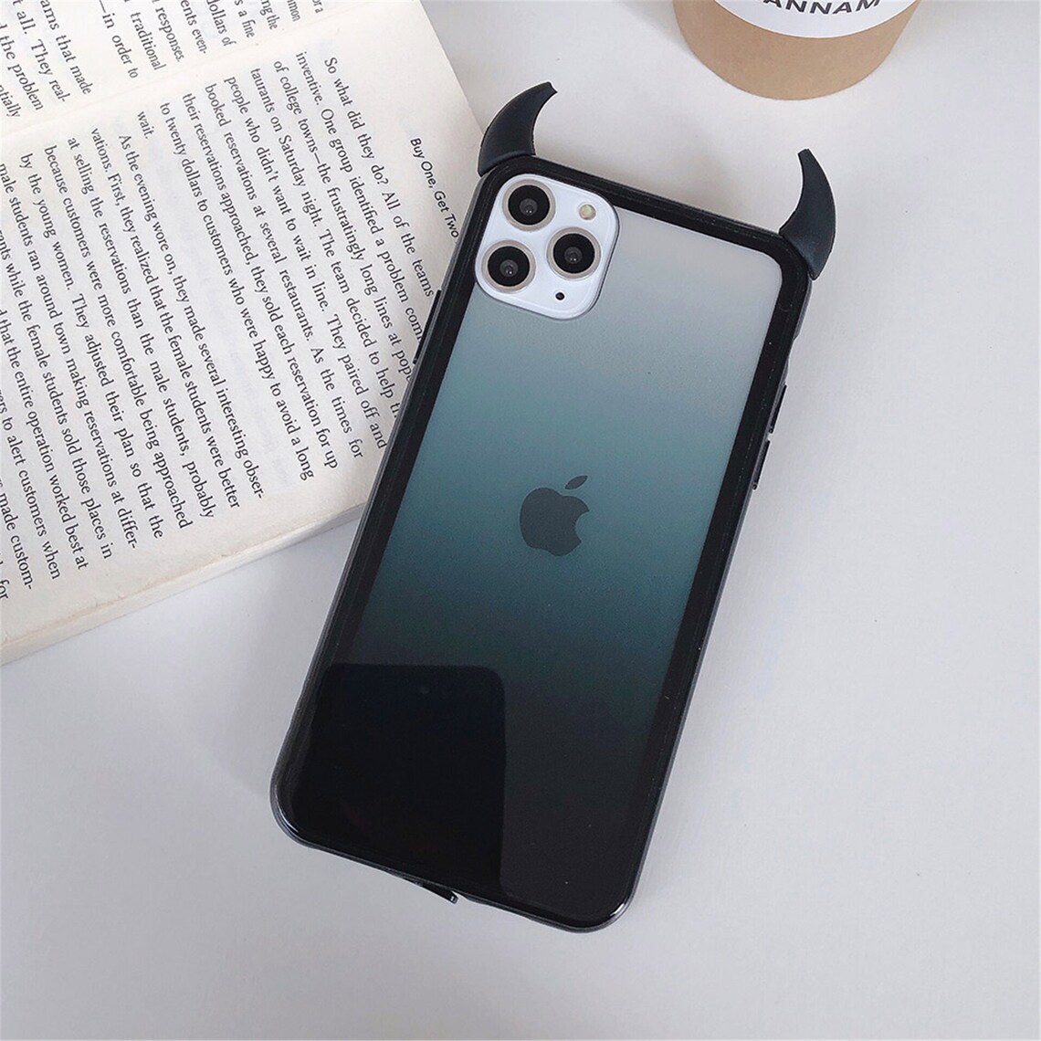 Gradient Rainbow Devil Horn Phone Case For iPhone 11 Pro Max Etsy