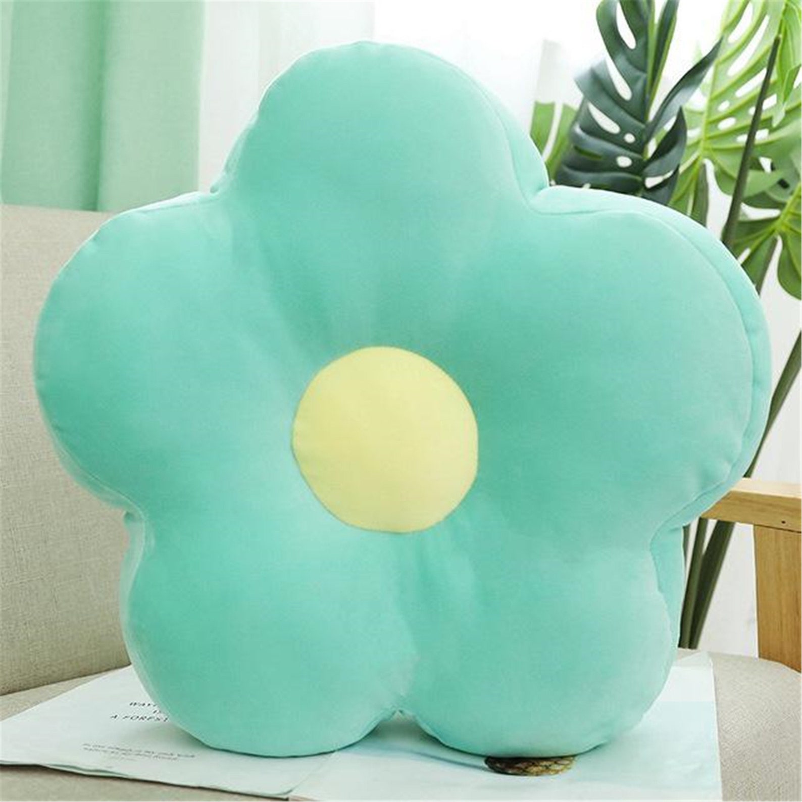 Lovely 40cm Fresh Colorful Flower Plush Pillow Toy Soft Etsy