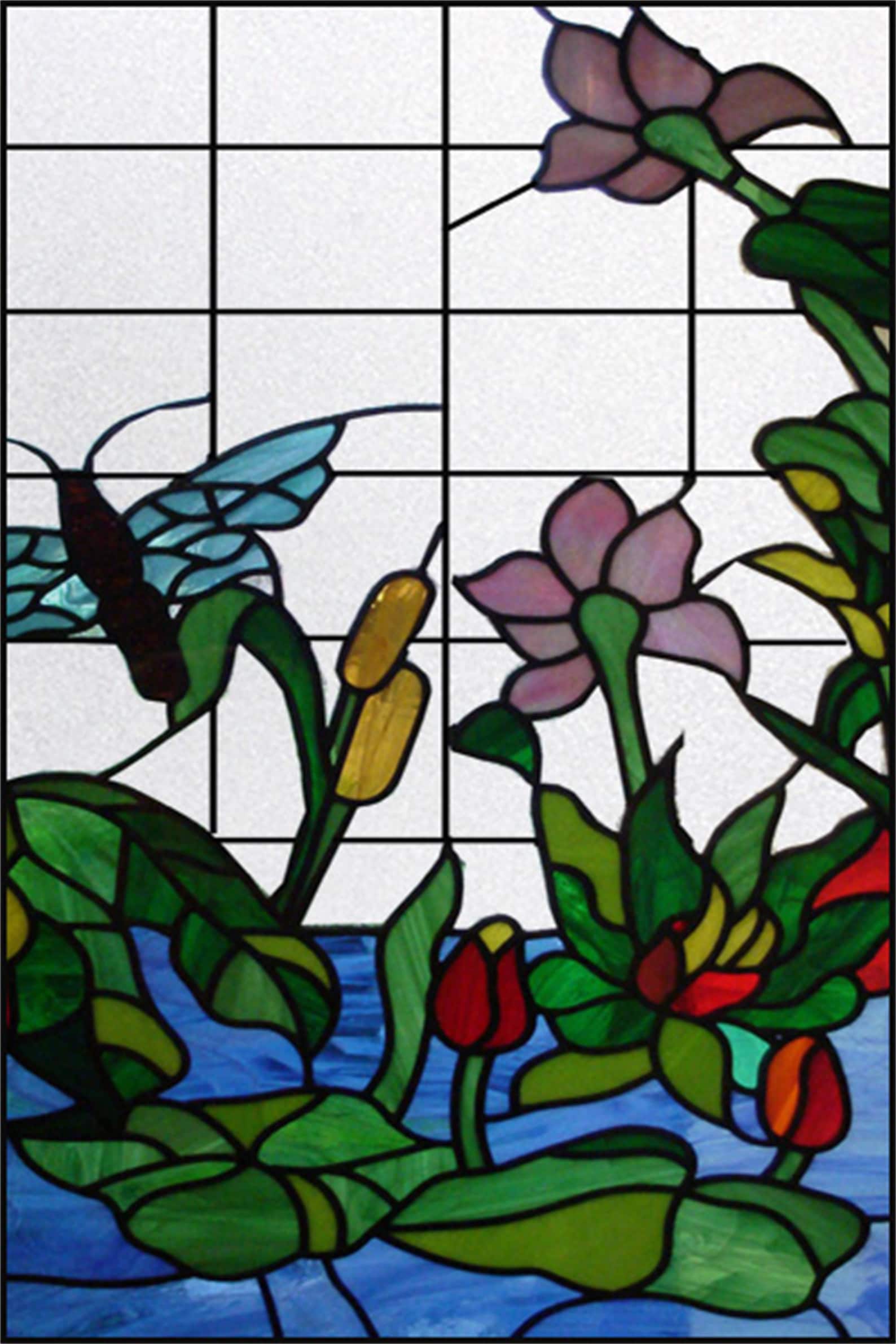 Custom Size Window Film Frosted Stained Glass Films Print - Etsy