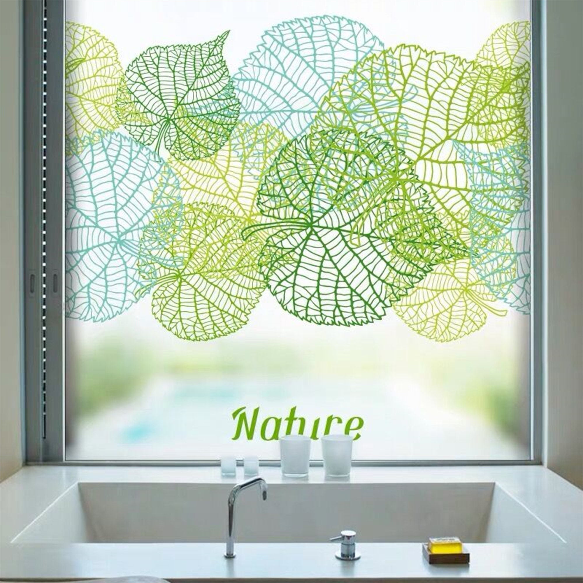 Decorative Window Film Stained Glass Stickers Removable Window