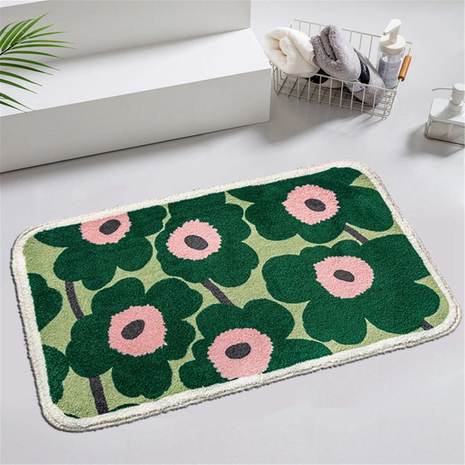 Soft Bedside Rugs Bathroom Rug Non Slip Bath Carpet Washable Etsy