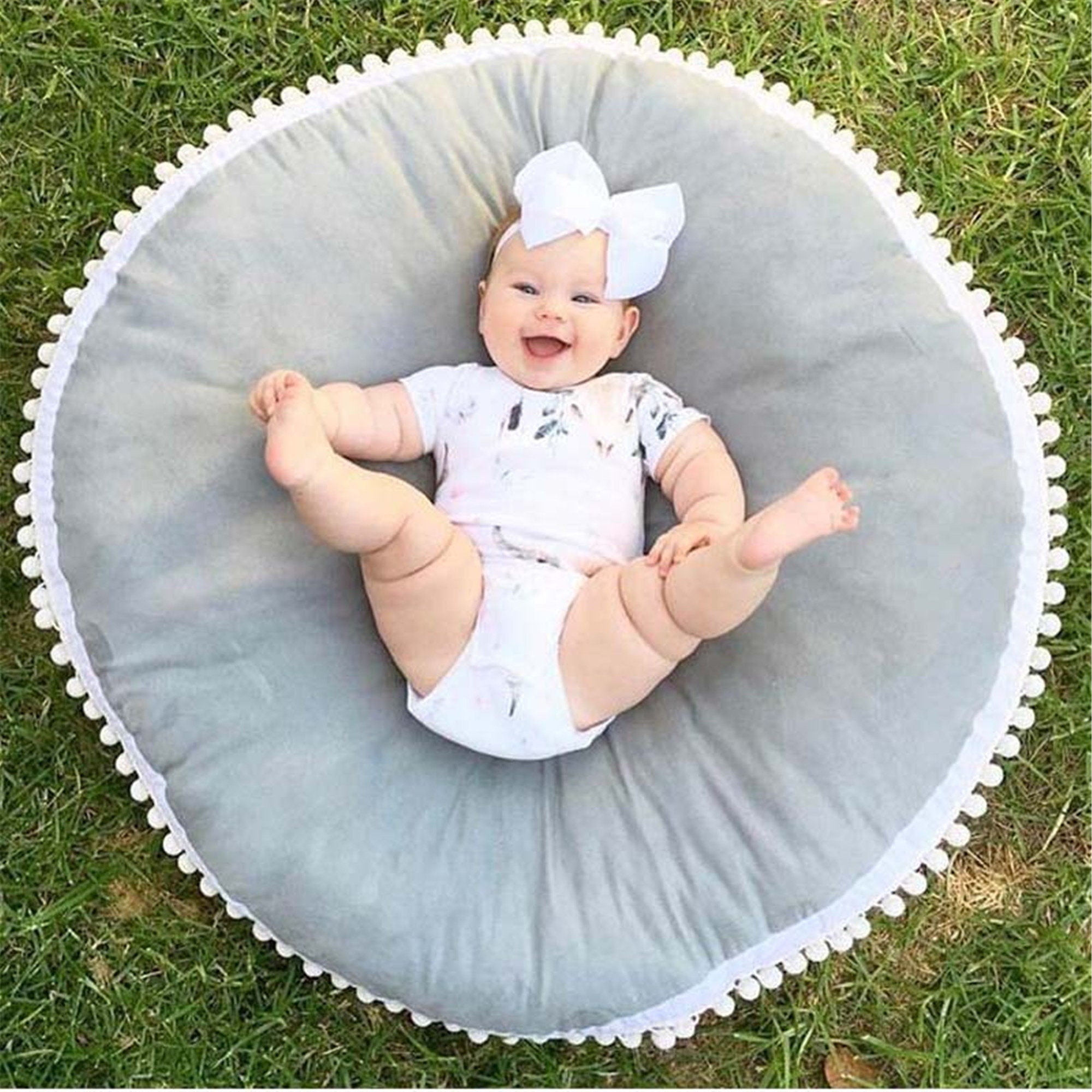 90CM Round Cushion Pad Home Decor Seat Cushion Kids Pillow Etsy