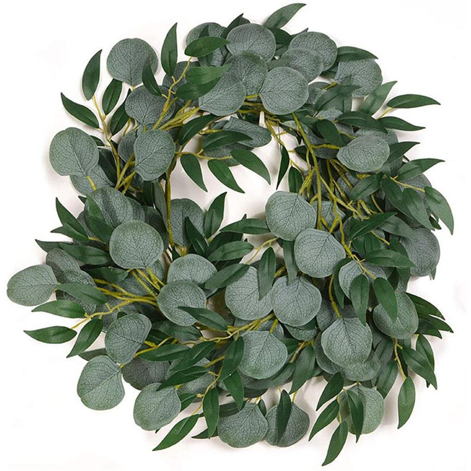 Artificial Eucalyptus Leaves Garland with Willow Vines Twigs Etsy