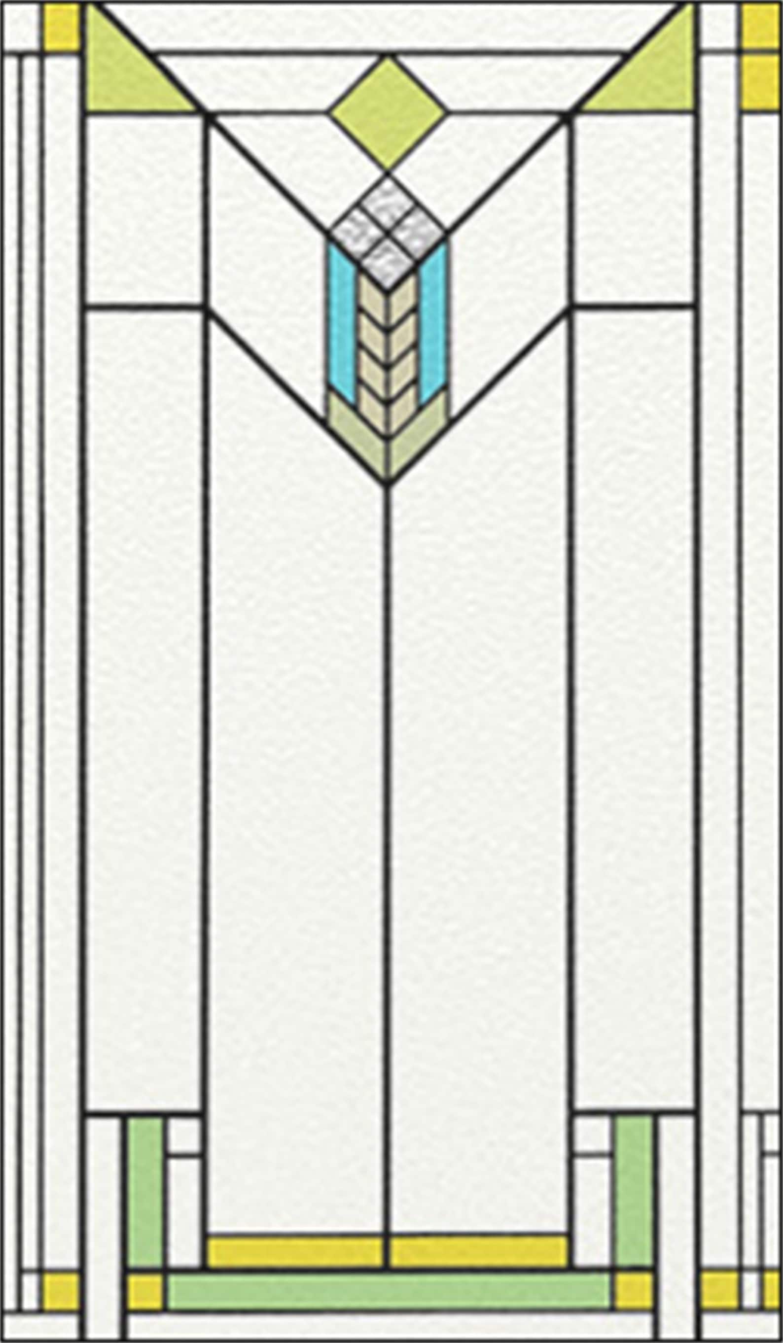 Custom Size Stained Glass Window Film Frosted Privacy Static Etsy