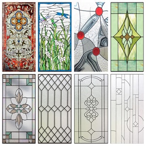 Customized Window Film Frosted Stained Glass Films Privacy Films Door Sticker Kitchen Office Home Decor