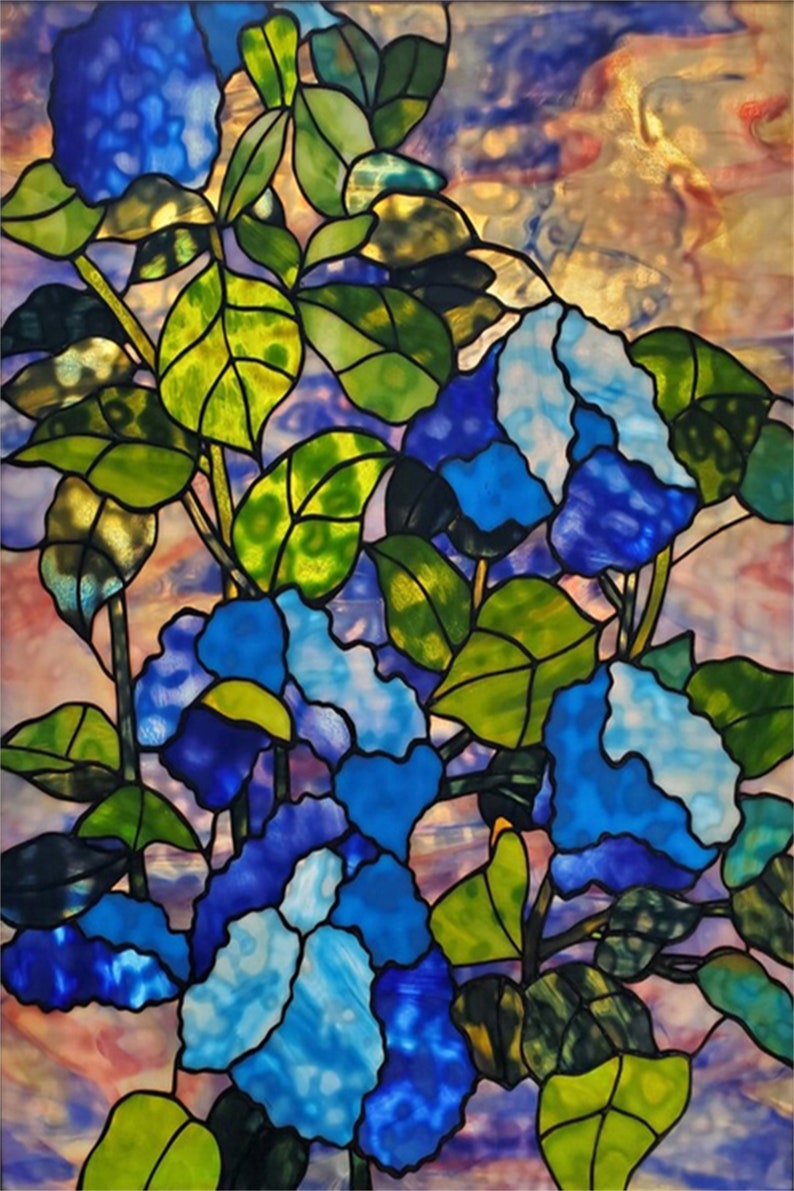 Frosted Window Film Stained Glass Film Vintage Church Style Etsy