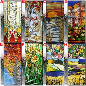 Customized Stained Glass Film Window Films,Static Cling Frosted Privacy ,Bathroom Kitchen Cupboard Door Sticker
