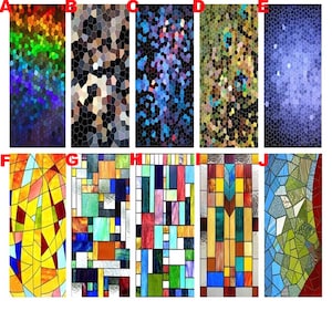 Custom Size Window Film Stained Glass Films Retro Glass Window Film,Home Decorative Privacy Film Static Cling Glass Sticker