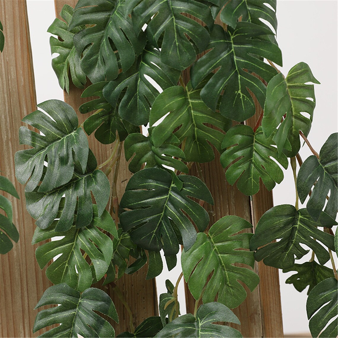 Small Fake Silk Tropical Palm Leaves Vine Artificial Jungle Etsy